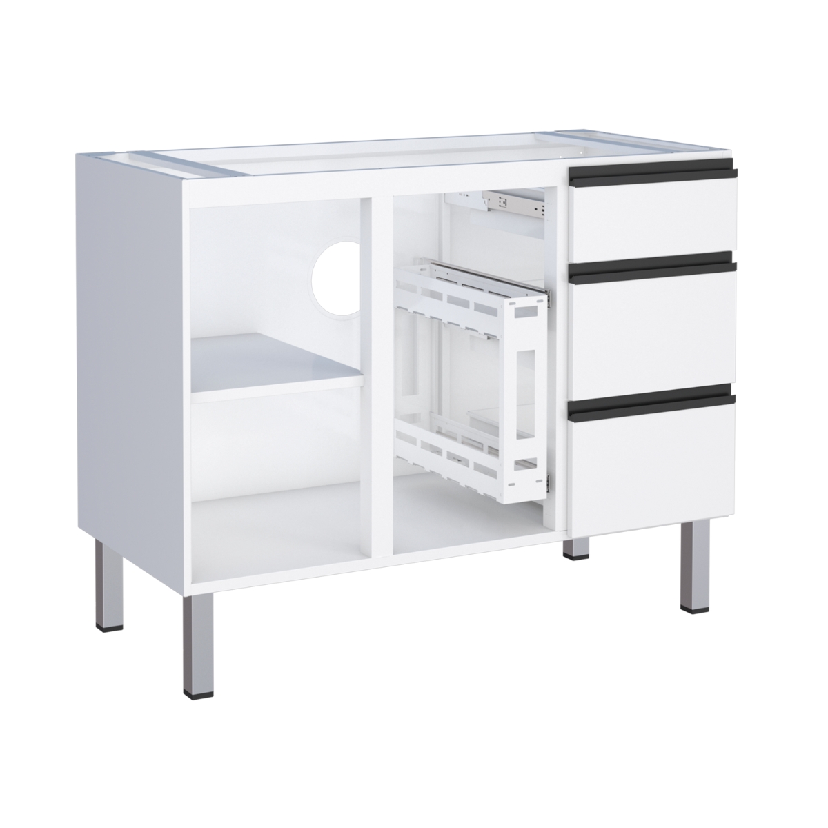 Gabinete de Cozinha para Pia 2 Portas Cambé Branco