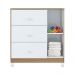 Gaveteiro 1 Porta Manchester Branco Almendra
