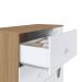 Gaveteiro 1 Porta Manchester Branco Almendra