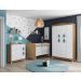 Gaveteiro 1 Porta Manchester Branco Almendra