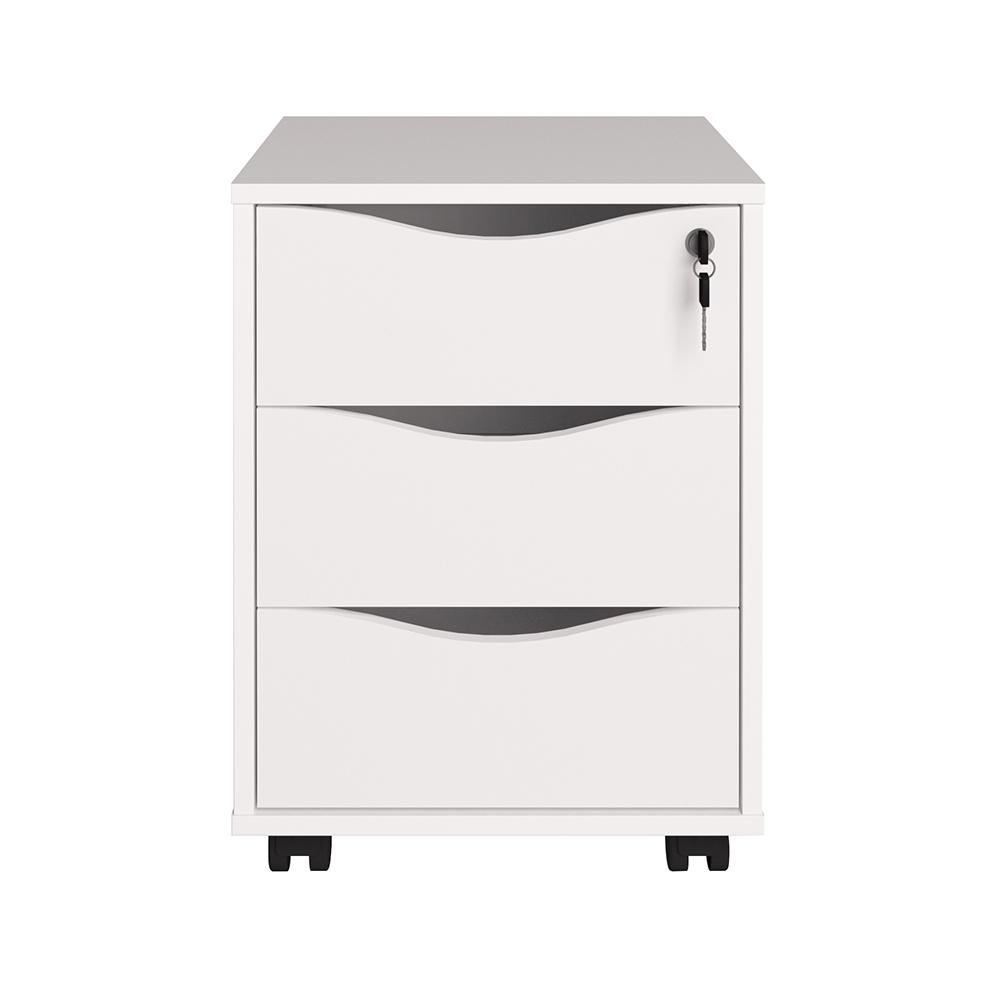 Gaveteiro 3 Gavetas Bronte Branco