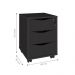 Gaveteiro 3 Gavetas Bronte Preto