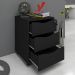 Gaveteiro 3 Gavetas Bronte Preto