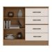 Gaveteiro Com 4 Gavetas 2 Porta Indiana Nature Off White
