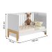Gaveteiro e Berço Mini Cama Córdova Branco Acetinado