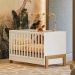 Gaveteiro e Berço Mini Cama Córdova Branco Acetinado