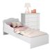 Gaveteiro e Mini Cama Infantil Edmonton Branco Branco