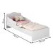 Gaveteiro e Mini Cama Infantil Edmonton Branco Branco