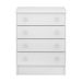 Gaveteiro e Mini Cama Infantil Edmonton Branco Branco