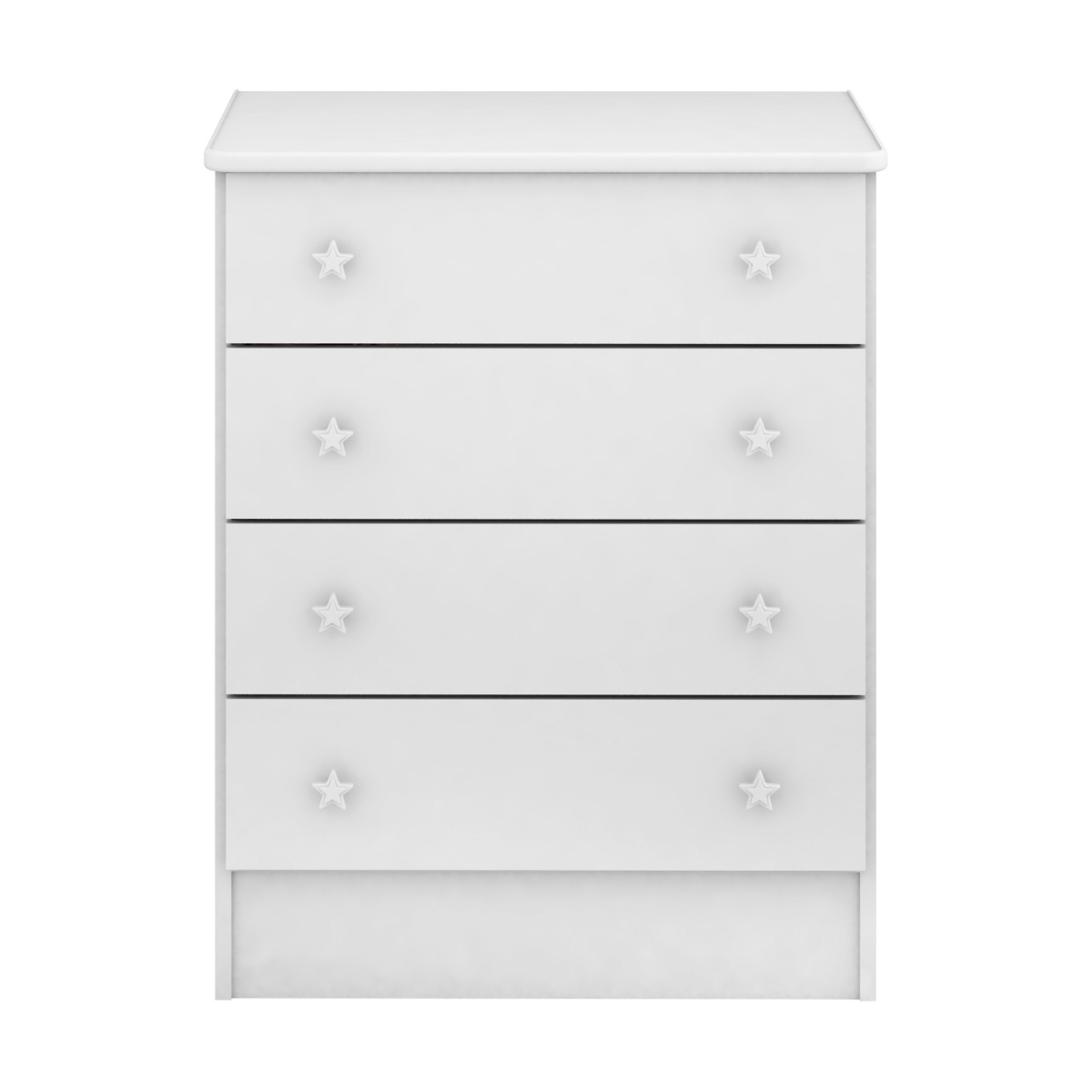Gaveteiro e Mini Cama Infantil Edmonton Branco Branco