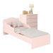 Gaveteiro e Mini Cama Infantil Edmonton Rosa Acetinado