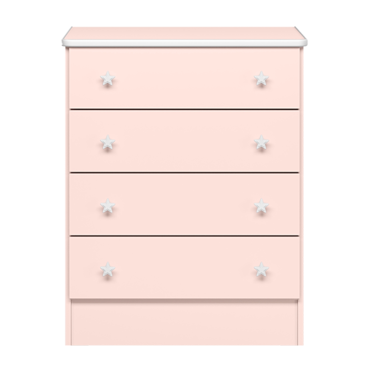 Gaveteiro e Mini Cama Infantil Edmonton Rosa Acetinado