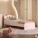 Gaveteiro e Mini Cama Infantil Edmonton Rosa Acetinado
