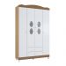 Guarda-Roupa 2 Gavetas Córdoba Branco Almendra