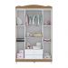 Guarda-Roupa 2 Gavetas Córdoba Branco Almendra