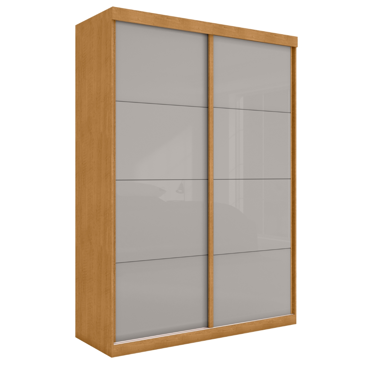 Guarda Roupa 2 Portas e 3 Gavetas Kassel Naturalle Off White