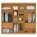 Guarda Roupa 2 Portas e 4 Gavetas Quatis Naturalle
