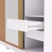 Guarda Roupa 3 Portas Correr Espelho Etiópia Branco Camarim