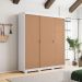 Guarda Roupa 3 Portas Correr Etiópia Branco Camarim