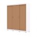 Guarda Roupa 3 Portas Correr Etiópia Branco Camarim