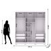 Guarda Roupa 3 Portas Correr Etiópia Branco Camarim