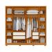 Guarda Roupa 4 Gavetas Espelho Lui  Cinamomo Off White