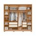 Guarda Roupa 4 Gavetas Espelho Lui  Freijo Off White