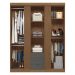 Guarda Roupa 4 Portas Amazonas 4.4 Jatoba Grafite