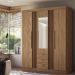 Guarda Roupa 4 Portas Espelho Amazonas 4.4 Jatoba 