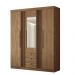 Guarda Roupa 4 Portas Espelho Amazonas 4.4 Jatoba 