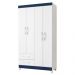 Guarda Roupa 4 Portas Valentina Azul