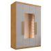 Guarda Roupa 4 Portas com Espelho Carimã Naturalle Off White