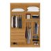 Guarda Roupa 4 Portas e 4 Gavetas Lages Naturalle 
