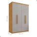 Guarda Roupa 4 Portas e 4 Gavetas Lages Naturalle Off White