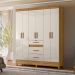 Guarda Roupa 6 Portas Canyon Freijo Off White