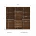 Guarda Roupa 6 Portas Espelho Israel Jatoba Areia