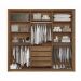 Guarda Roupa 6 Portas Espelho Israel Jatoba Areia