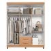 Guarda Roupa 6 Portas Margarida Freijo Titanium