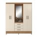 Guarda Roupa Capelinha Paris 4 Portas Amendola Off White