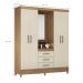 Guarda Roupa Capelinha Paris 4 Portas Amendola Off White