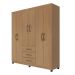 Guarda Roupa Casal 6 Portas Antônio Nature  