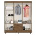 Guarda Roupa Casal com 6 Portas Guararapes Carvalho Oak