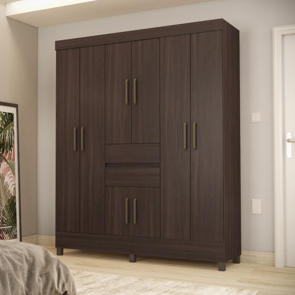 Guarda Roupa Com 2 Gavetas Maresias Cafe Touch