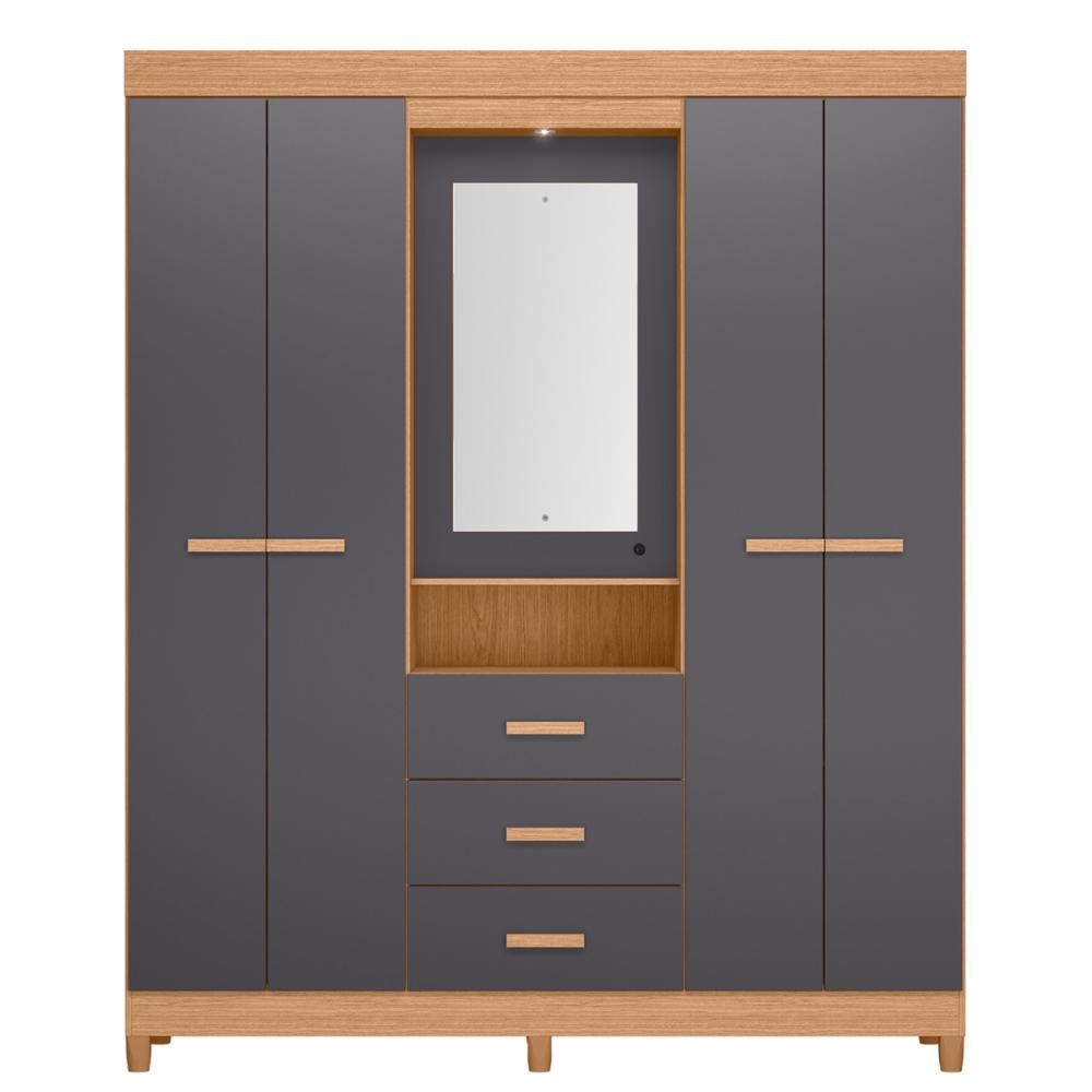 Guarda Roupa Diamante Freijo Titanium