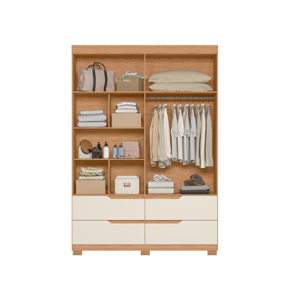 Guarda Roupa Espelho Fabi Freijo Off White