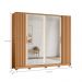 Guarda Roupa Laura 8 Espelhos Freijo Off White