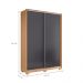 Guarda Roupa Mesquita Freijo Off White Titanium