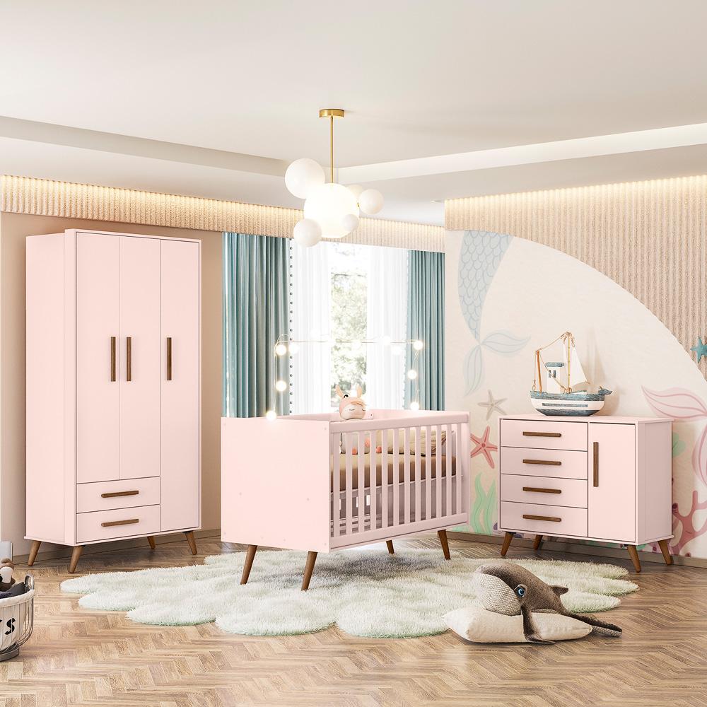 Guarda Roupa Retro Adrano Rosa