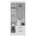 Guarda Roupa Solteiro com 3 Portas Vidigal Nature Off White  
