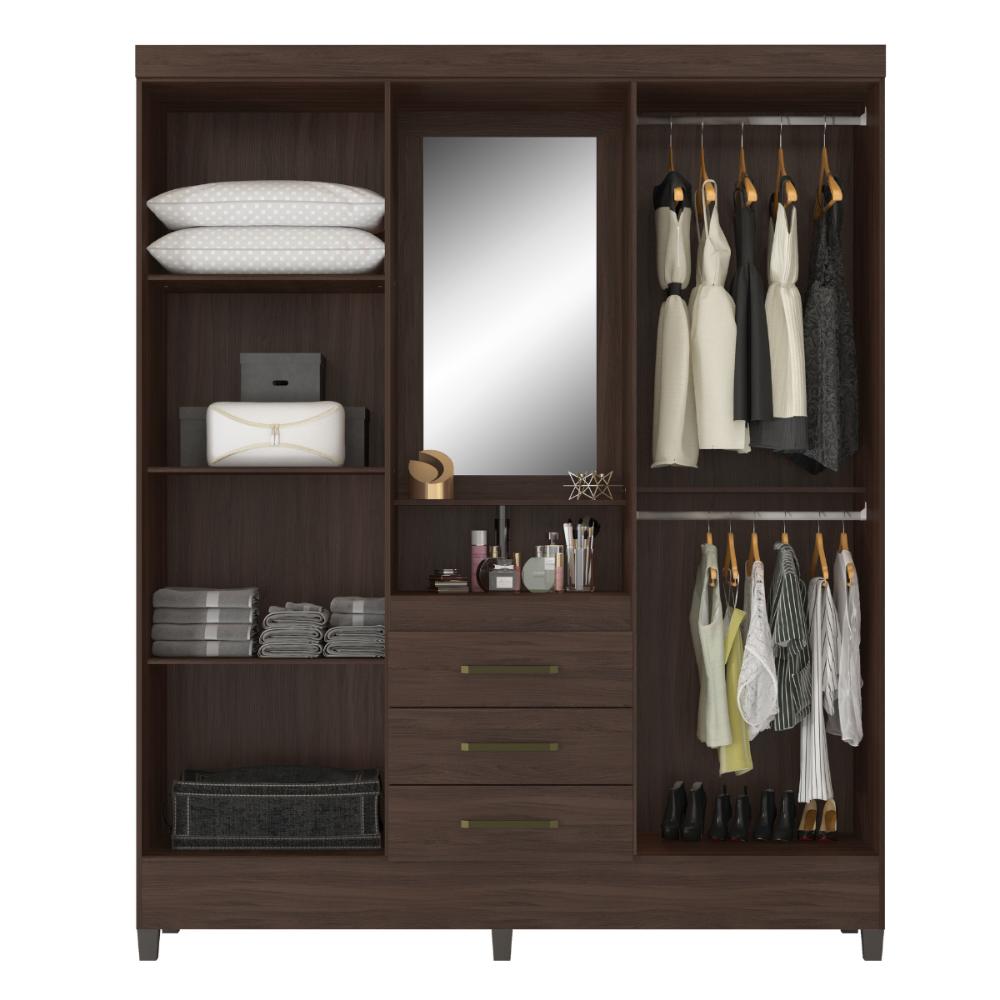 Guarda Roupa Urano 4 Portas Cafe Touch